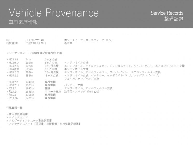 レクサス IS F 中古車